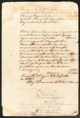 Auto de Tomada de Contas de Antônio de Santa Pulcheria Mendes e Oliveira