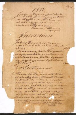 Inventário de Gabriel Gonçalves Pereira e Rita Marcellina