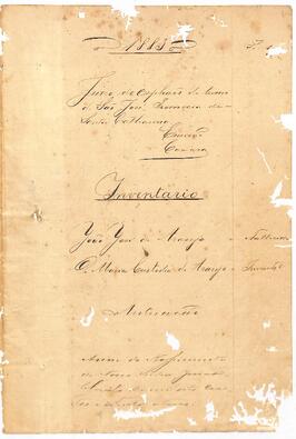 Inventário de João José de Araújo
