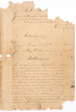 Inventário de Joaquina Thomazia do Amor Divino