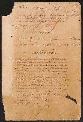 Inventário de Ignacio Gonçalves Lopes