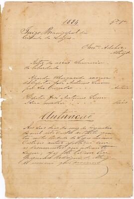 Sumário de liberdade da escravizada Margarida