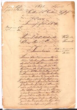 Inventário de Manoel Antônio Machado