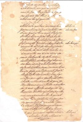 Justificação de João Baptista da Costa