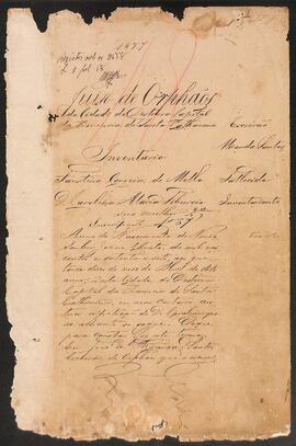 Inventário de Faustino Correia de Mello