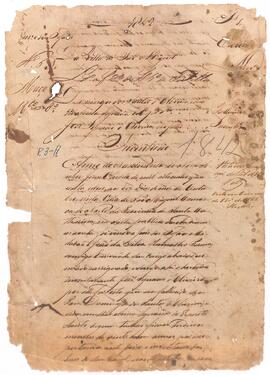 Inventário de Domingos dos Santos de Oliveira e Ana Ignacia do Espirito Santo