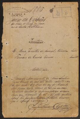 Inventário de Maria Jacintha do Amaral