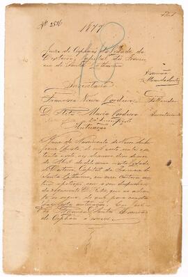 Inventário de Francisco Vieira Cordeiro