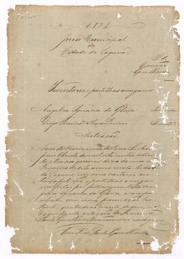 Inventário de Angélica Ignacia da Glória