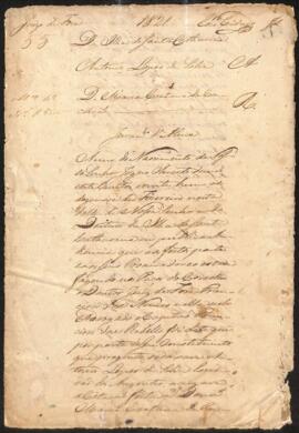 Juramento de Alma de Maria Caetana da Conceição