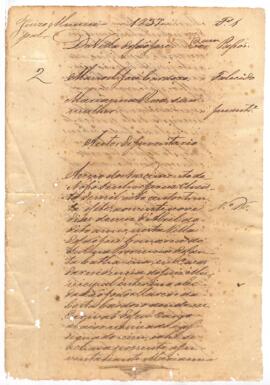Inventário de Manoel José Cardozo