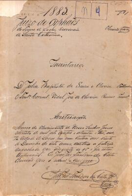 Inventário de Julia Baptista de Souza e Oliveira