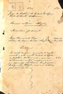 Inventário de Jorge Francisco de Souza
