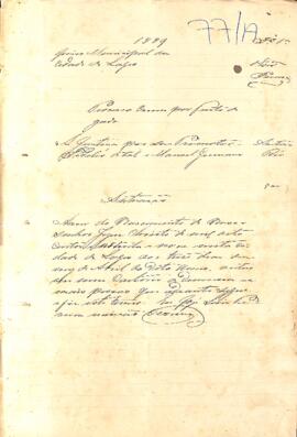 Processo Crime de Manoel Rodrigues da Cruz