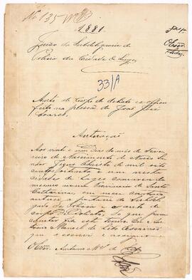 Auto de corpo de delito em João José Soares