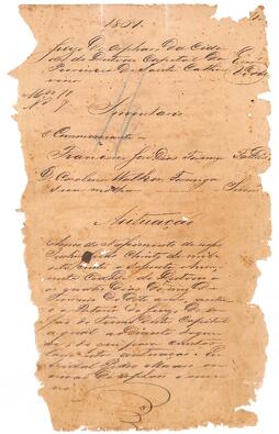 Inventário de Francisco José Dias Formiga