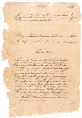 Inventário de Joaquina Aurea Candida