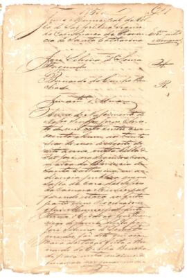 Juramento de alma de Bernardo da Cunha Bruchado