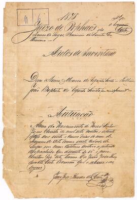 Inventário de Anna Maria do Espirito Santo