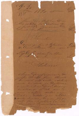 Inventário de Domingos Jose de Bitencurt e Cesária Maria Pires