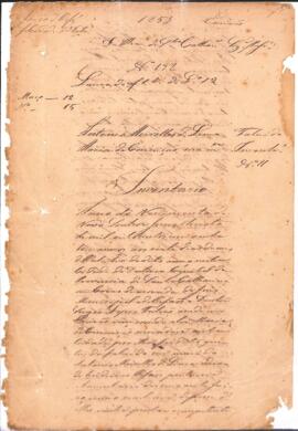 Inventário de Antonio Meirelles de Lima