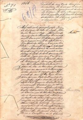 Carta Precatória Executória de Antônio Godinho da Silva