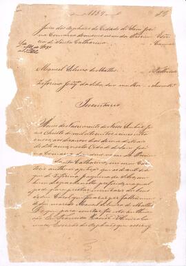 Inventário de Manoel Silveira de Mattos