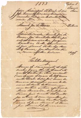 Inventário de Manoel José de Farias