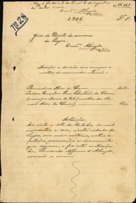 Divisão de terras de Bernardino Alves de Chaves