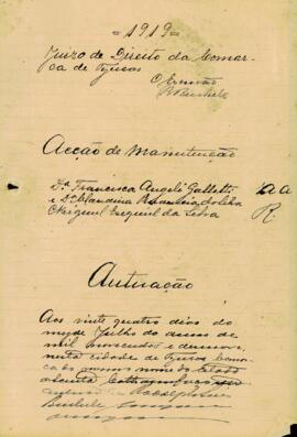 Manutenção de Posse de Francisca Angeli Gallotti