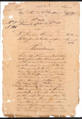 Inventário de Damiana Roza