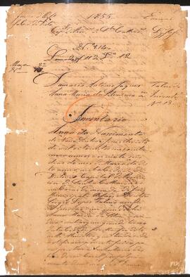 Inventário de Damázio Antônio Jaques