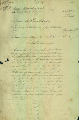 Embargo contra Francisco Borges do Amaral e Castro Filho