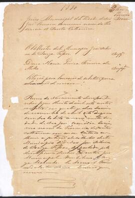 Louvação de óbitos para avaliação de escravizado