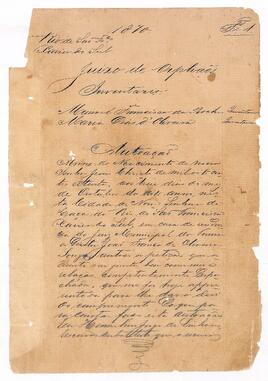 Inventário de Manoel Francisco da Rocha