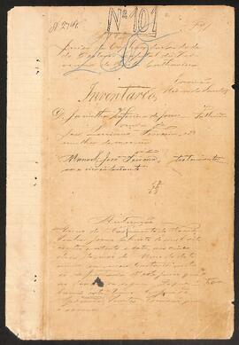 Inventário de Jacintha Serafina de Jesus