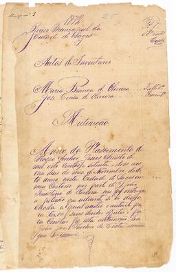 Inventário de Maria Branca e Oliveira