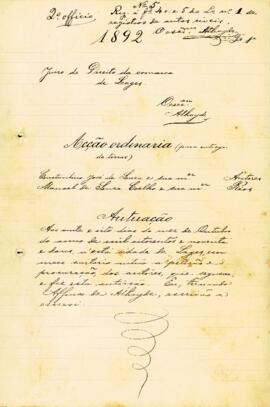 Ordinária de Constantino José de Souza