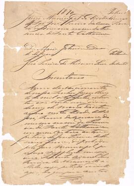 Inventário de Maria Gertrudes Duarte de Jesus