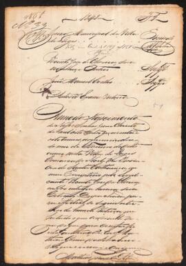Exame e vistoria de Vicente Jose de Oliveira