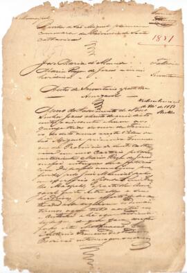 Inventário e partilha amigável de Jose Maria d’Almeida