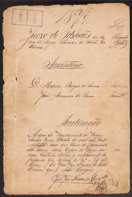 Inventário de Maria Borges de Lima