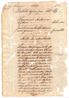 Inventário de Margarida Antônia de Jesus