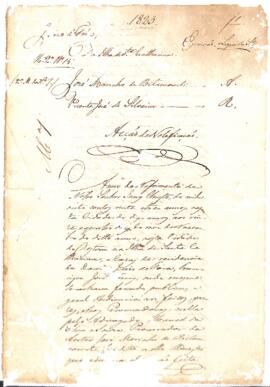 Notificação de Jozé Marinho de Bitancourt