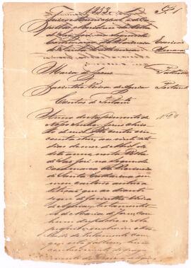 Contas de Testamento de Maria de Jesus
