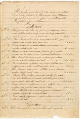 Inventário de Francisca Constância de Jesus