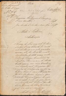 Autos de vistoria de Joaquim Rodrigues de Sampaio