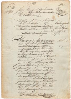 Embargos de Francisco Borges de Amaral e Castro contra Antonio d’Amarante Bicudo
