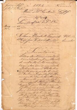 Inventário de Alma Elisabette Trompousk