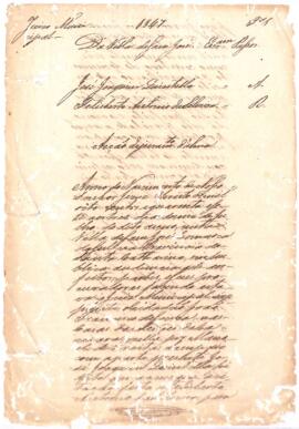 Juramento de alma de José Joaquim Quintella